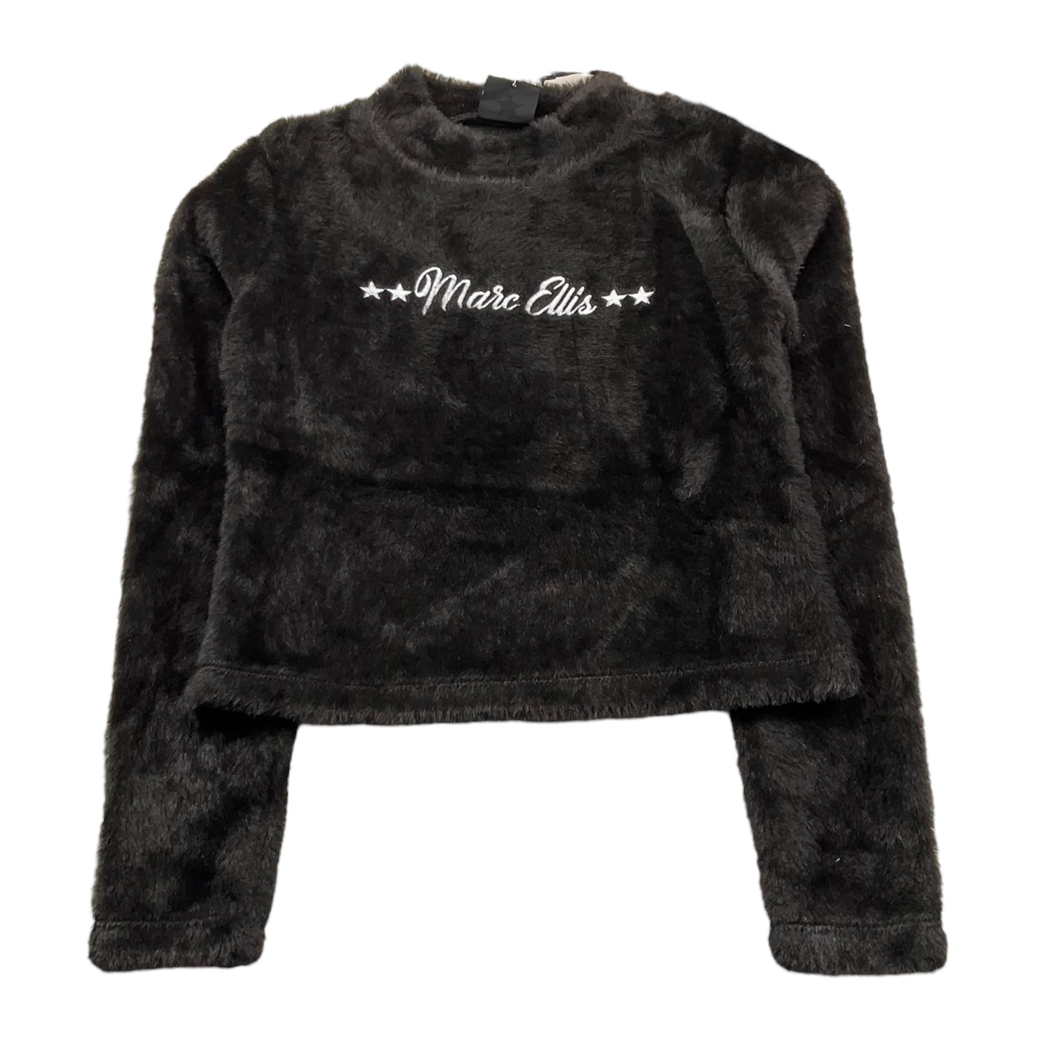 MARC ELLIS maglia girocollo tinta unita con logo Nero per Bambina JMJSW00600 NERO MARC ELLIS