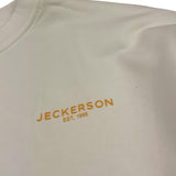 JECKERSON felpa girocollo tinta unita con logo Bianco per Bambino J4500 BIANCO JECKERSON