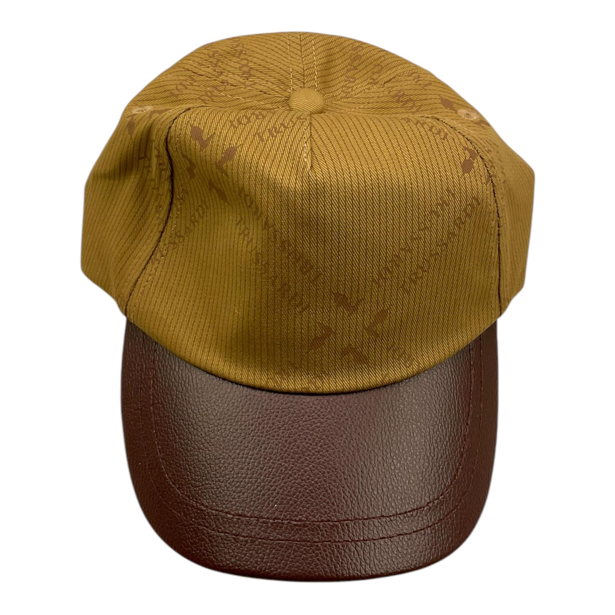 TRUSSARDI berretto bicolore con visiera in pelle Beige per Bambino TBA25046BT BEIGE TRUSSARDI