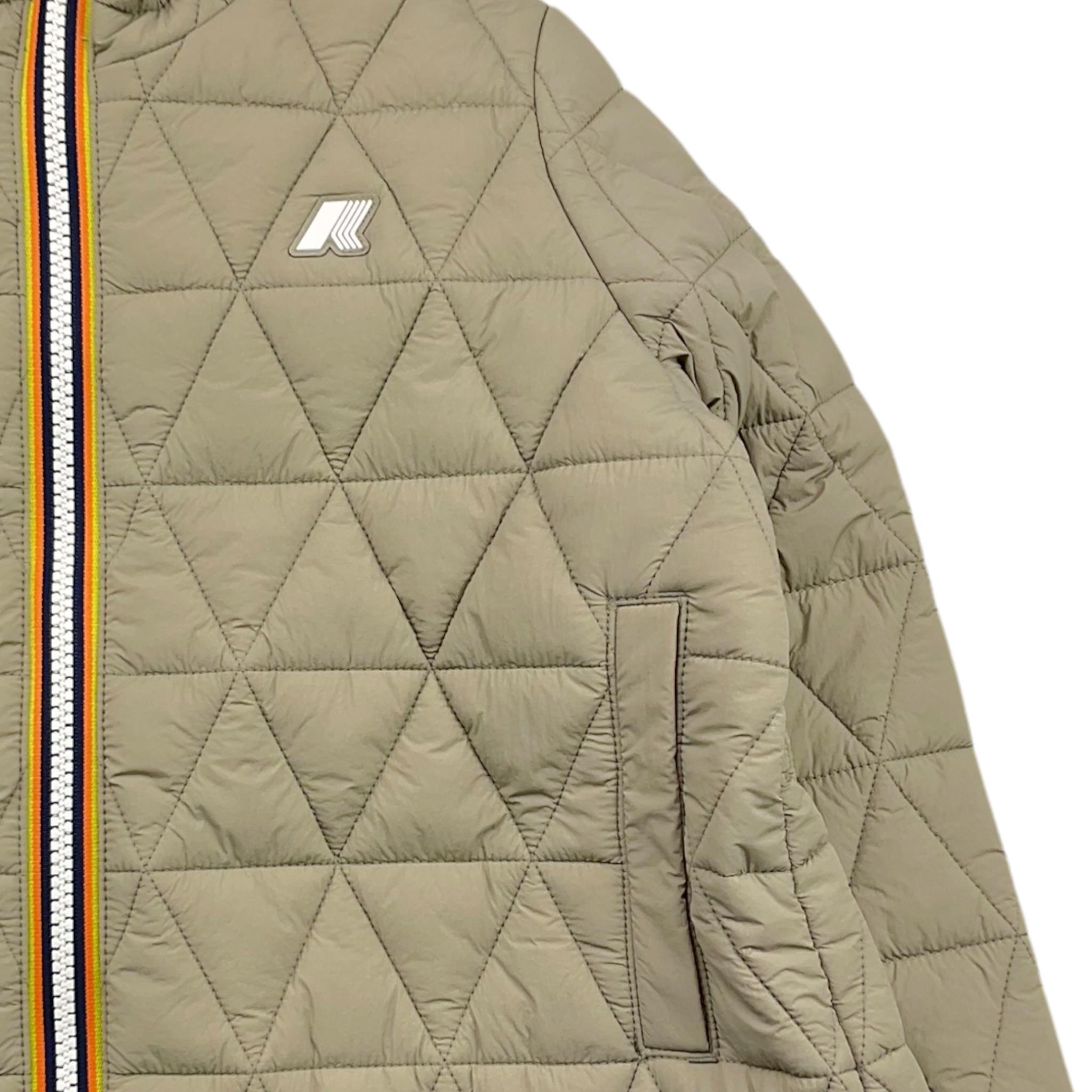 K-WAY giubbino tinta unita con zip e cappuccio Verde per Bambina K6132LW VERDE K-WAY