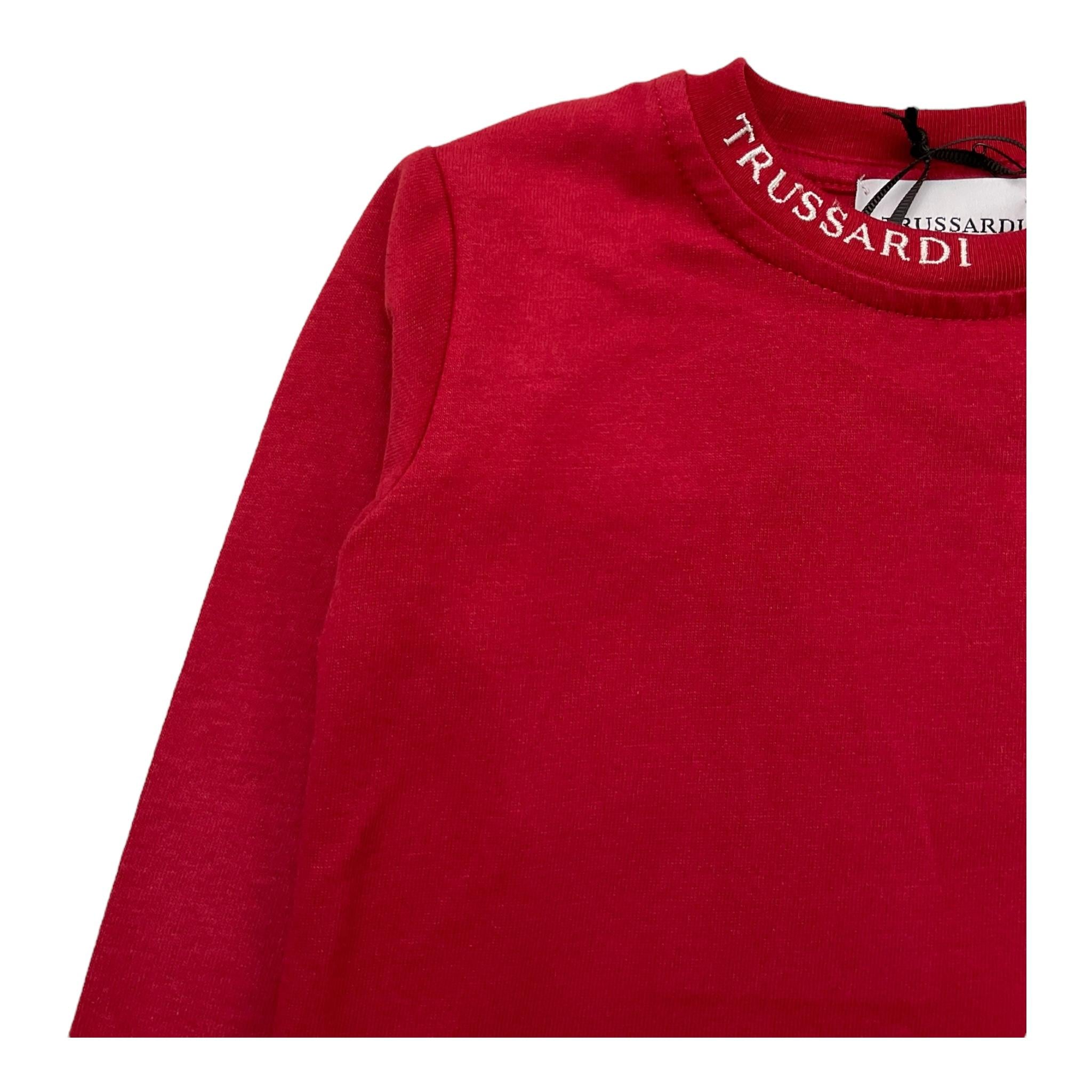 TRUSSARDI shirt girocollo tinta unita Rosso per Neonato TIA25046TS ROSSO TRUSSARDI