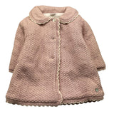 PAZ RODRIGUEZ cappotto tinta unita con ricami Rosa per Neonata 009121158 ROSA PAZ RODRIGUEZ