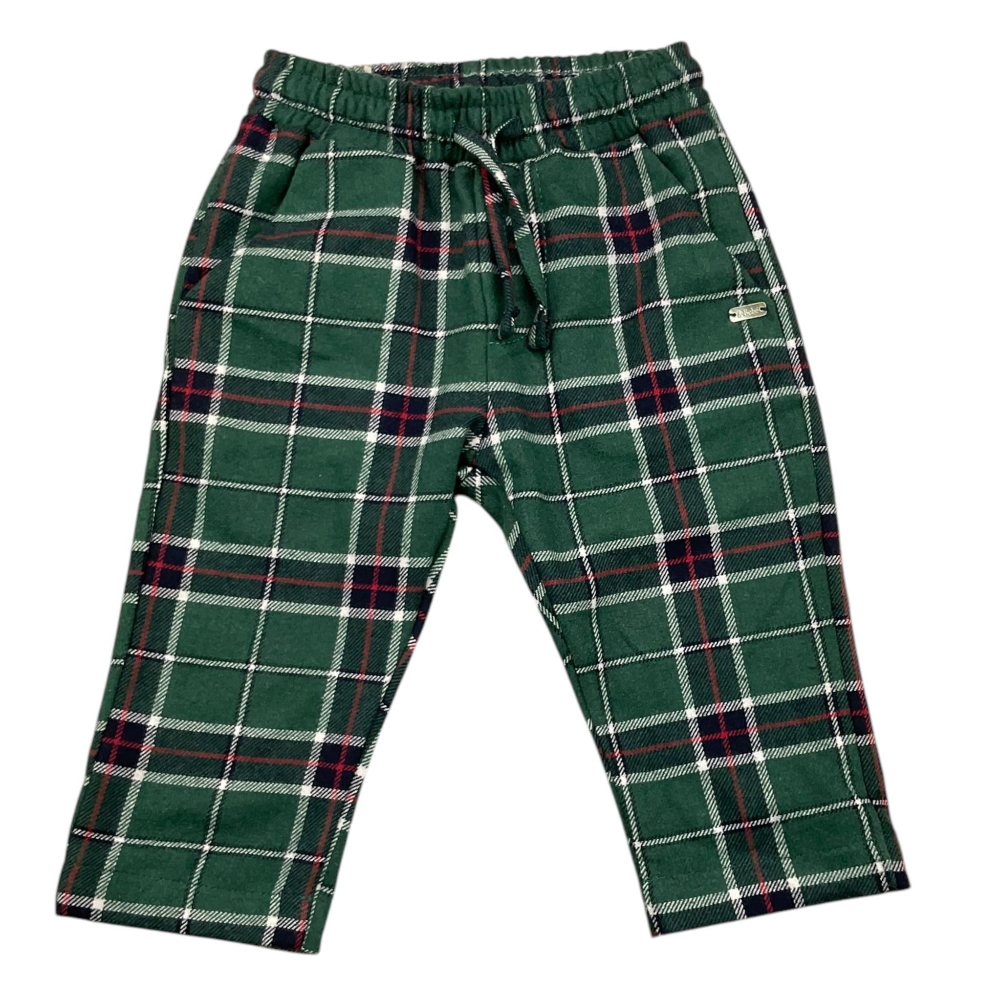 LE BEBE' pantalone fantasia scozzese Verde per Neonato LBB5168 VERDE LE BEBE'
