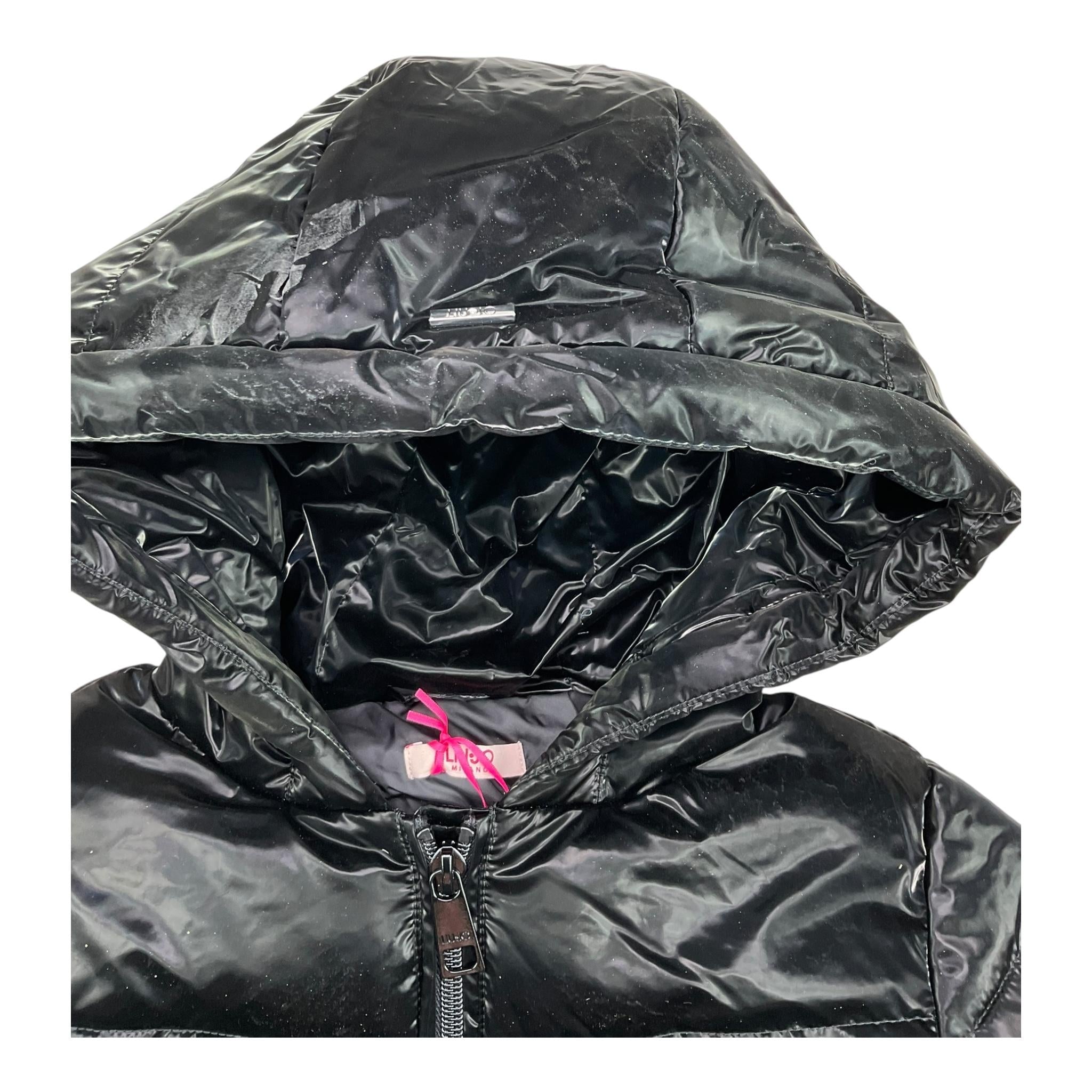 LIU JO giubbin tinta unita cn cappuccio modello lungo Nero per Bambina GF3077 NERO LIU JO
