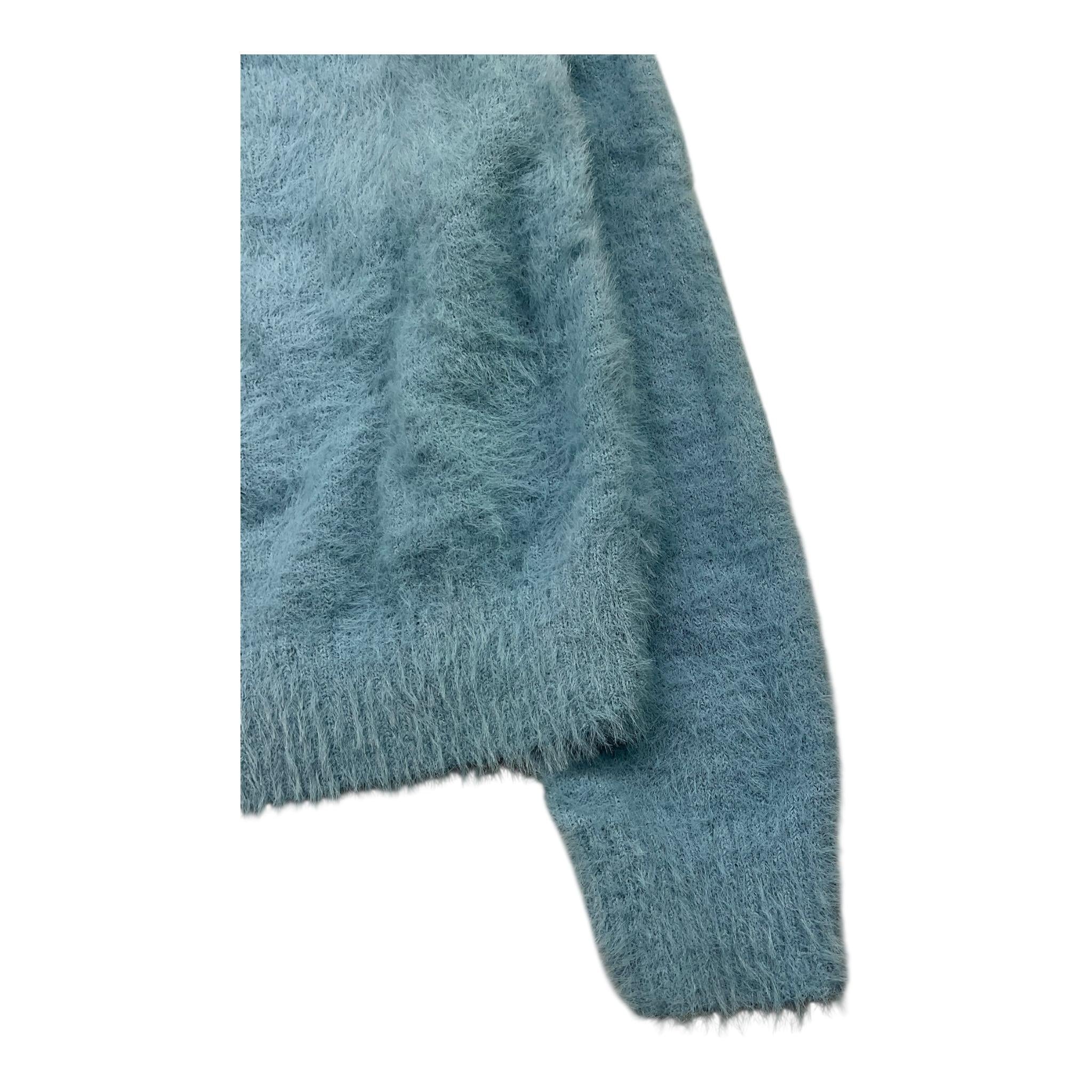LU LU BY MISS GRANT maglia girocollo tinta unita Azzurro per Bambina LL3240 AZZURRO LU LU BY MISS GRANT