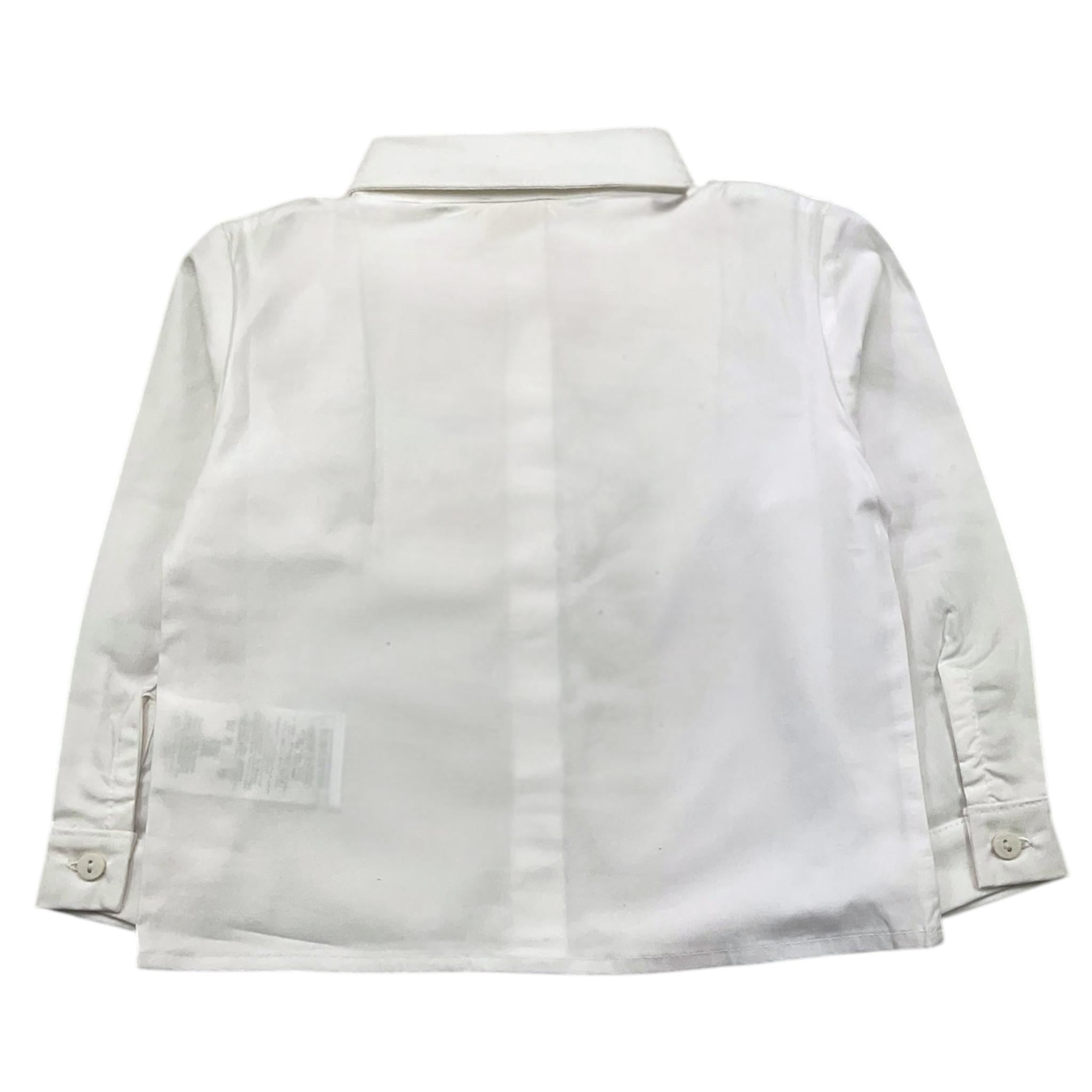 NANAN camicia manica lunga tinta unita Bianco per Neonato I24545 BIANCO NANAN