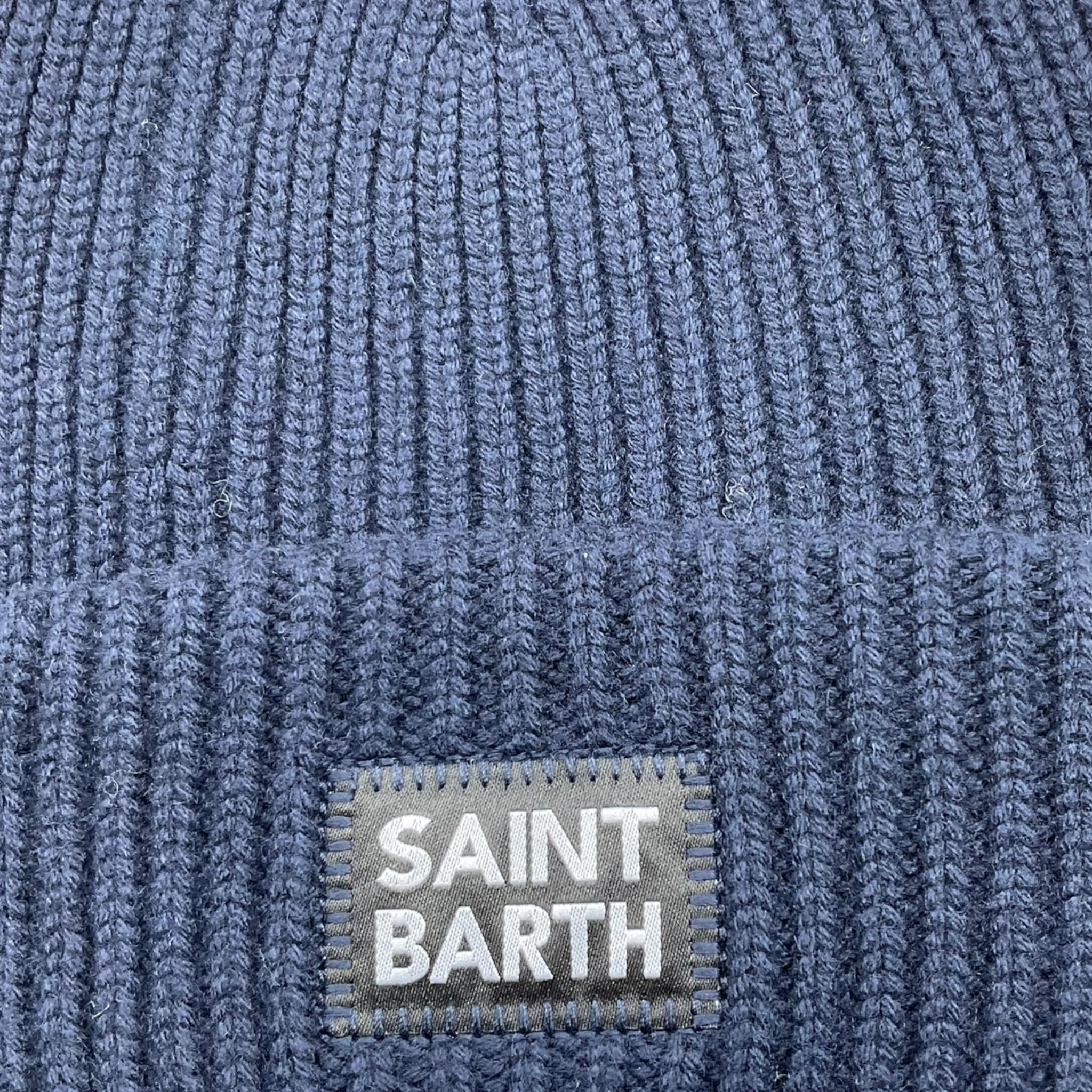 SAINT BARTH cappello tinta unita con stampa Blu per Bambino BRR0001 BLU SAINT BARTH