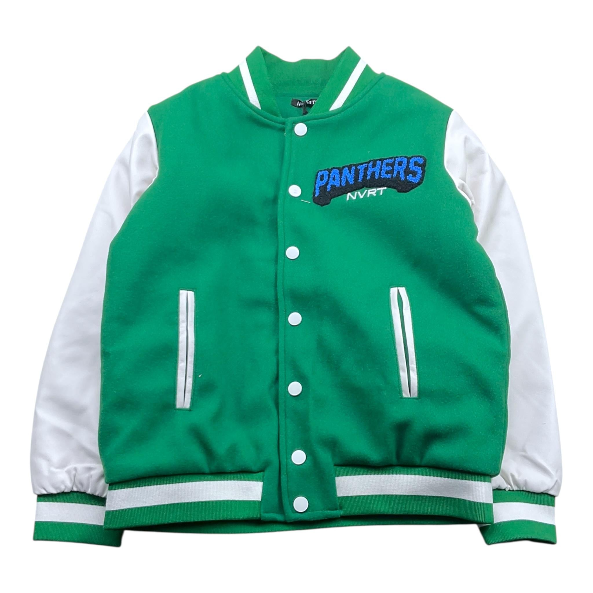 NEVER TOO giubbino modello college bicolore Verde per Bambino NT2085RX VERDE NEVER TOO