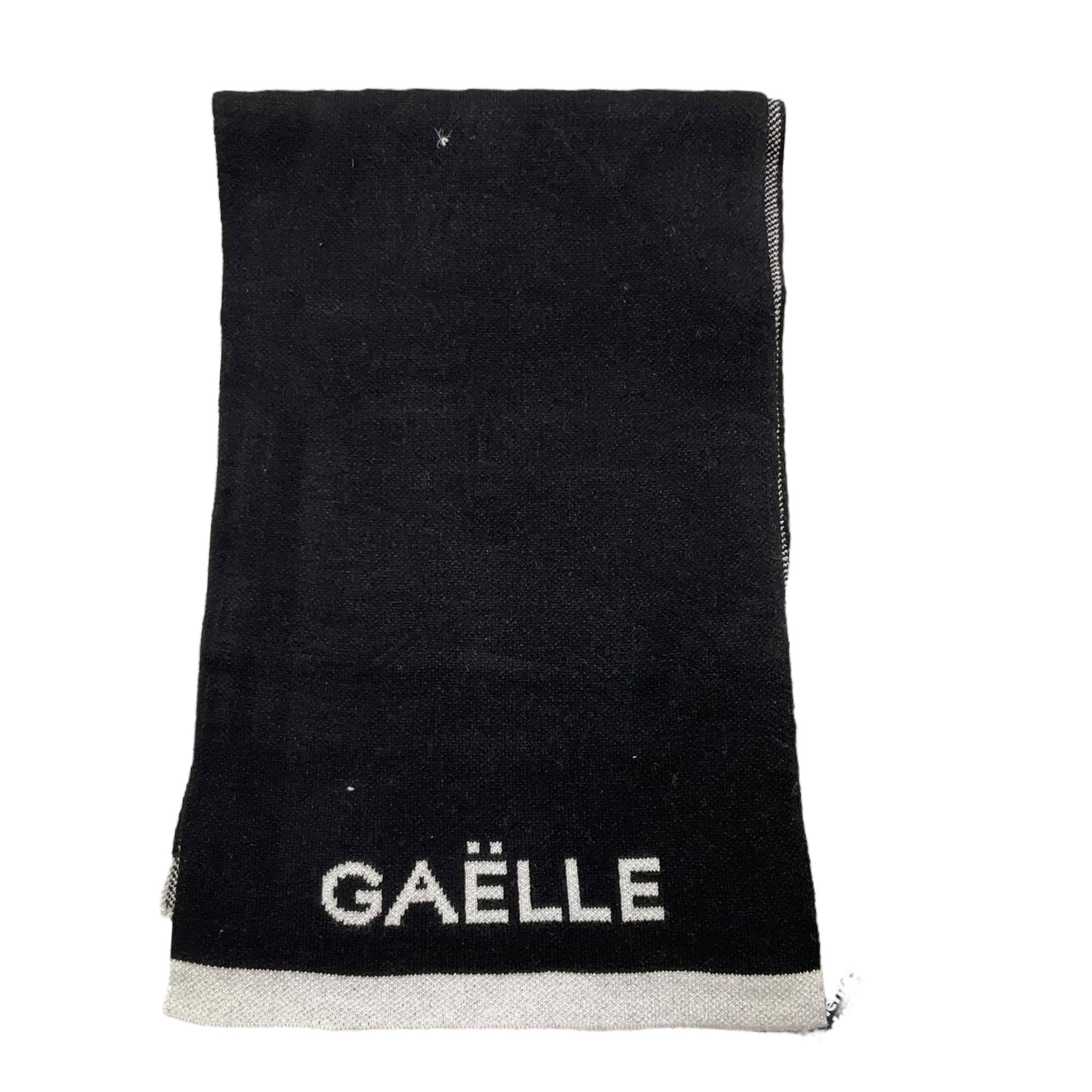 GAELLE sciarpa tinta unita con logo Nero per Bambina 2741SC00507X NERO GAELLE