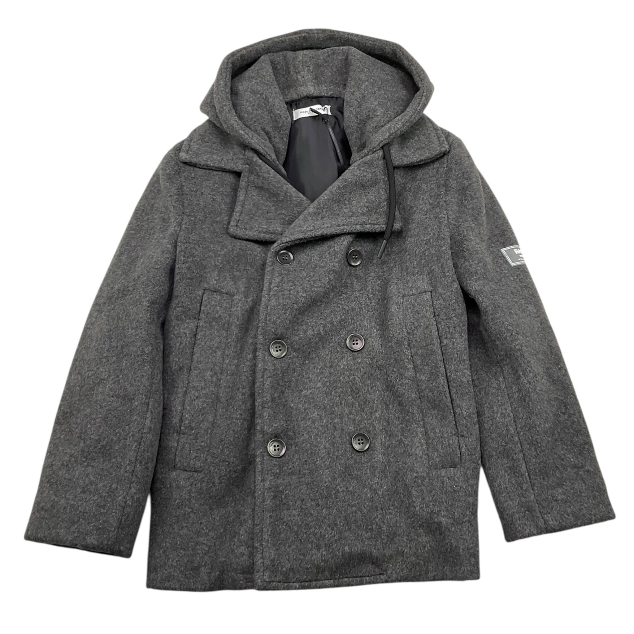 PAOLO PECORA cappotto tinta unita con cappuccio Grigio per Bambino PP3834 GRIGIO PAOLO PECORA