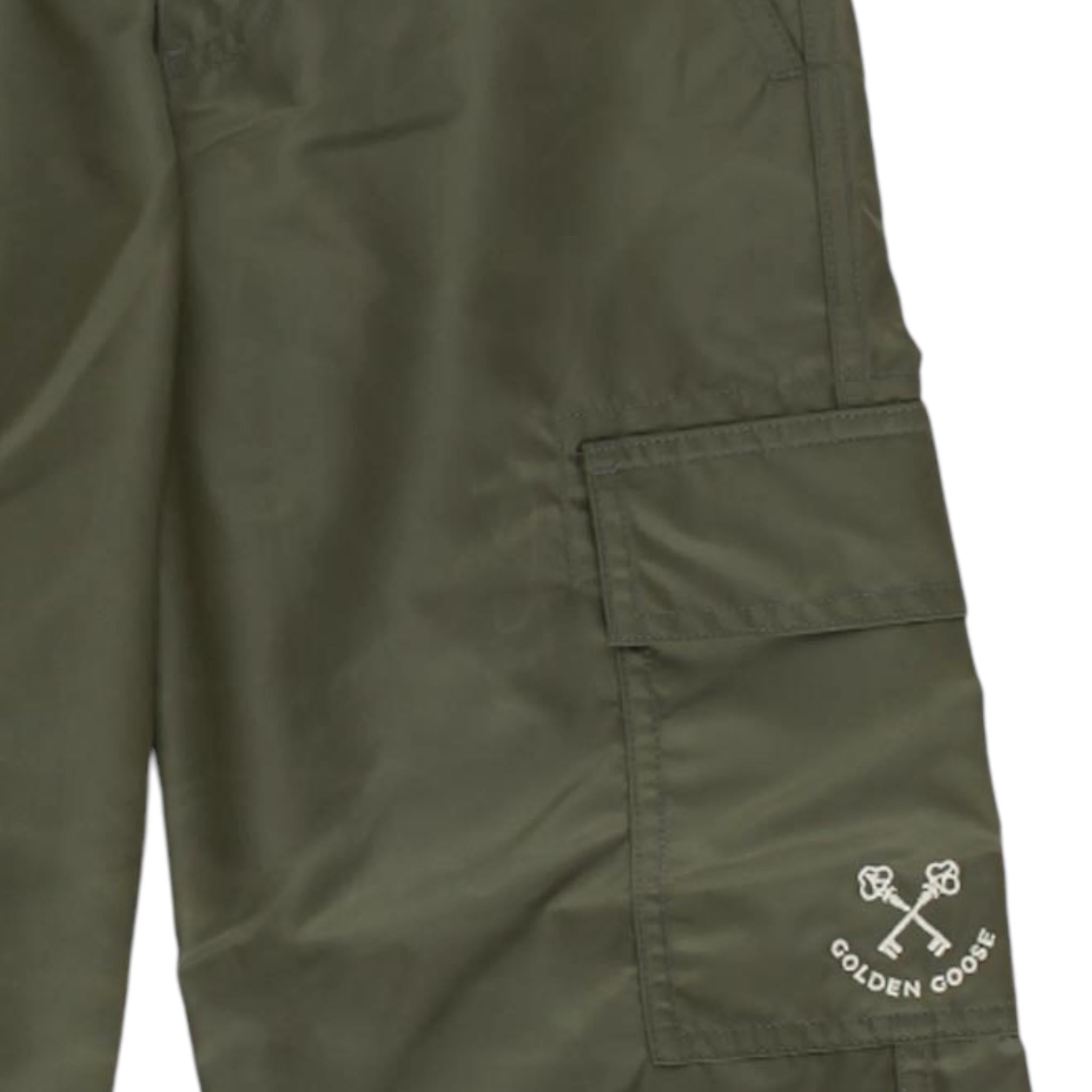 GOLDEN GOOSE pantalone tinta unita con elastico in vita Verde per Bambina GKP02049P VERDE GOLDEN GOOSE