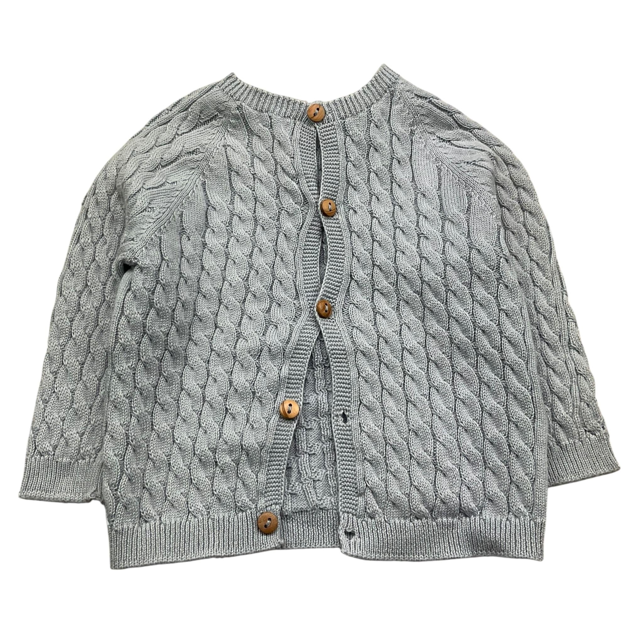 WEDOBLE cardigan tinta unita con ricami Azzurro per Neonato V2404308A AZZURRO WEDOBLE