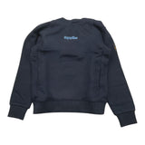 REFRIGIWEAR felpa tinta unita con cappuccio e stampa Blu per Bambino RW315 BLU REFRIGIWEAR