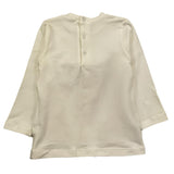 LE BEBE' shirt girocollo tinta unita con stampa scarpe Panna per Neonata LBG6148 PANNA LE BEBE'