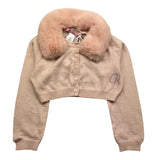 MISS BLUMARINE coprispalle tinta unita con colletto Rosa per Neonata IF3126 ROSA MISS BLUMARINE