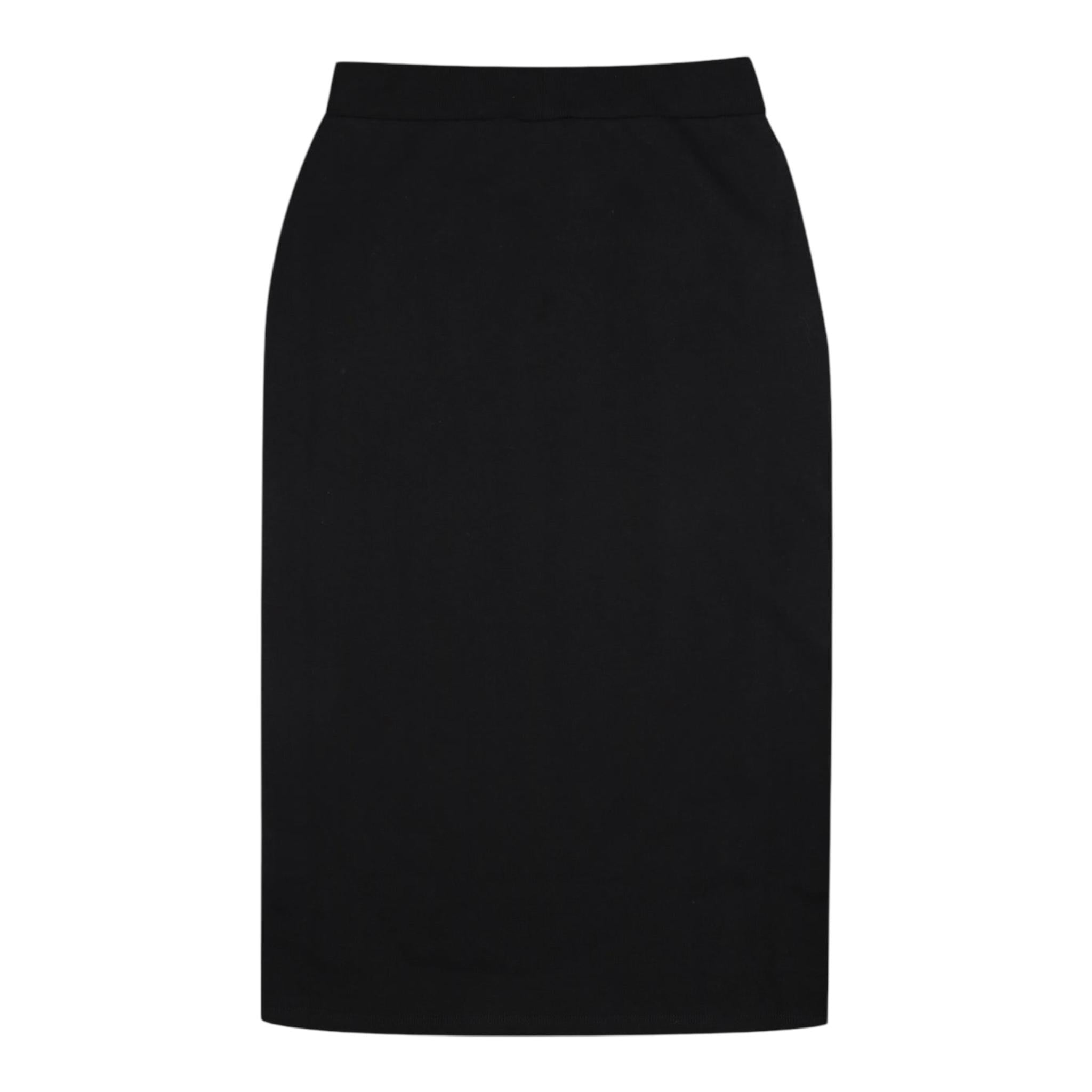 BALMAIN gonna lunga tinta unita con bottoni Nero per Bambina BV7A70 NERO BALMAIN