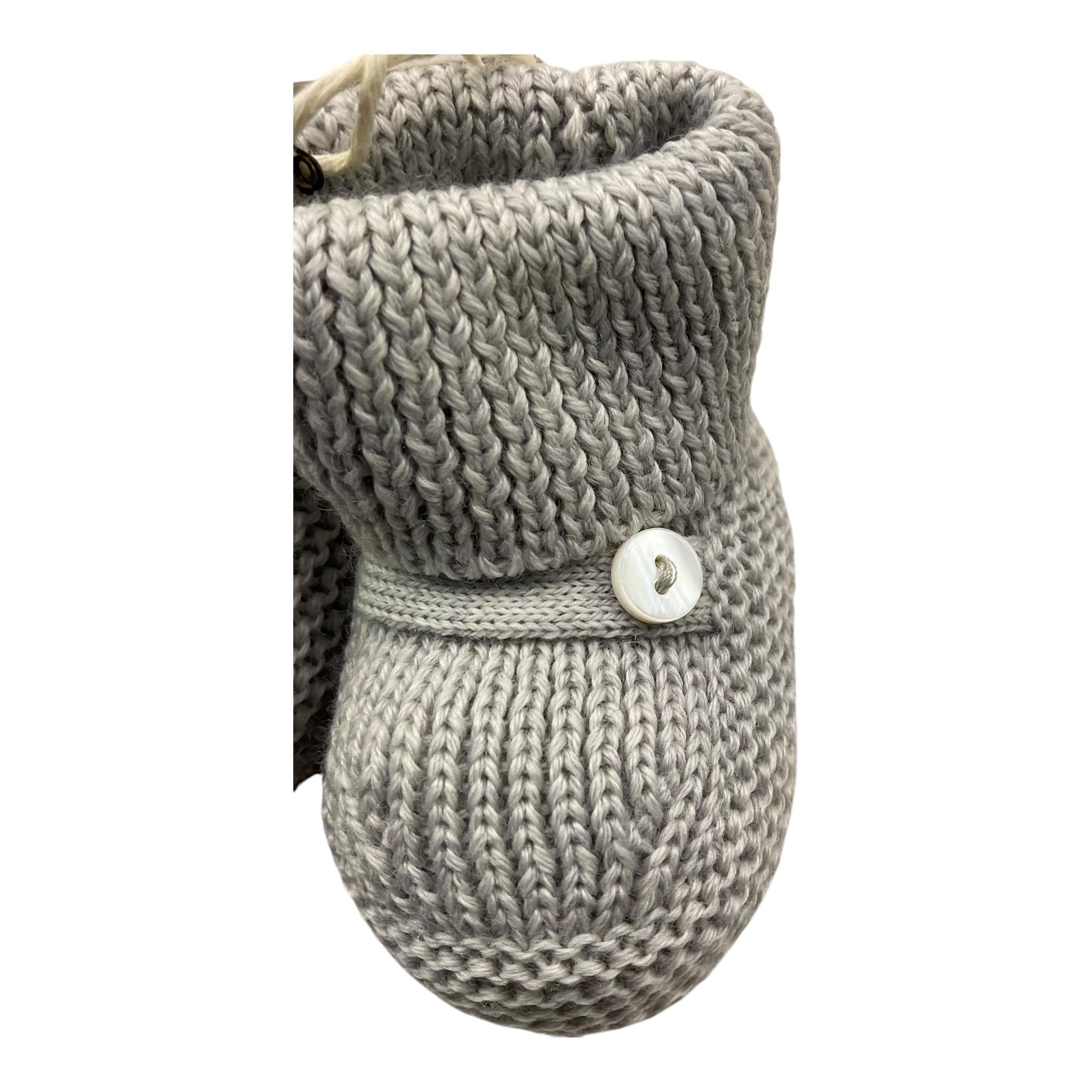 LITTLE BEAR babbucce tinta unita Grigio per Neonata 7141 GRIGIO LITTLE BEAR
