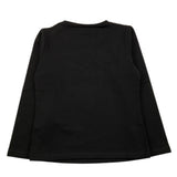 LIU JO shirt girocollo tinta unita con stampa paillettata Nero per Bambina KF4118 NERO LIU JO