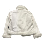 MOSCHINO giubbino tinta unita in pelliccia con stampa Bianco per Bambina HDS054 BIANCO MOSCHINO