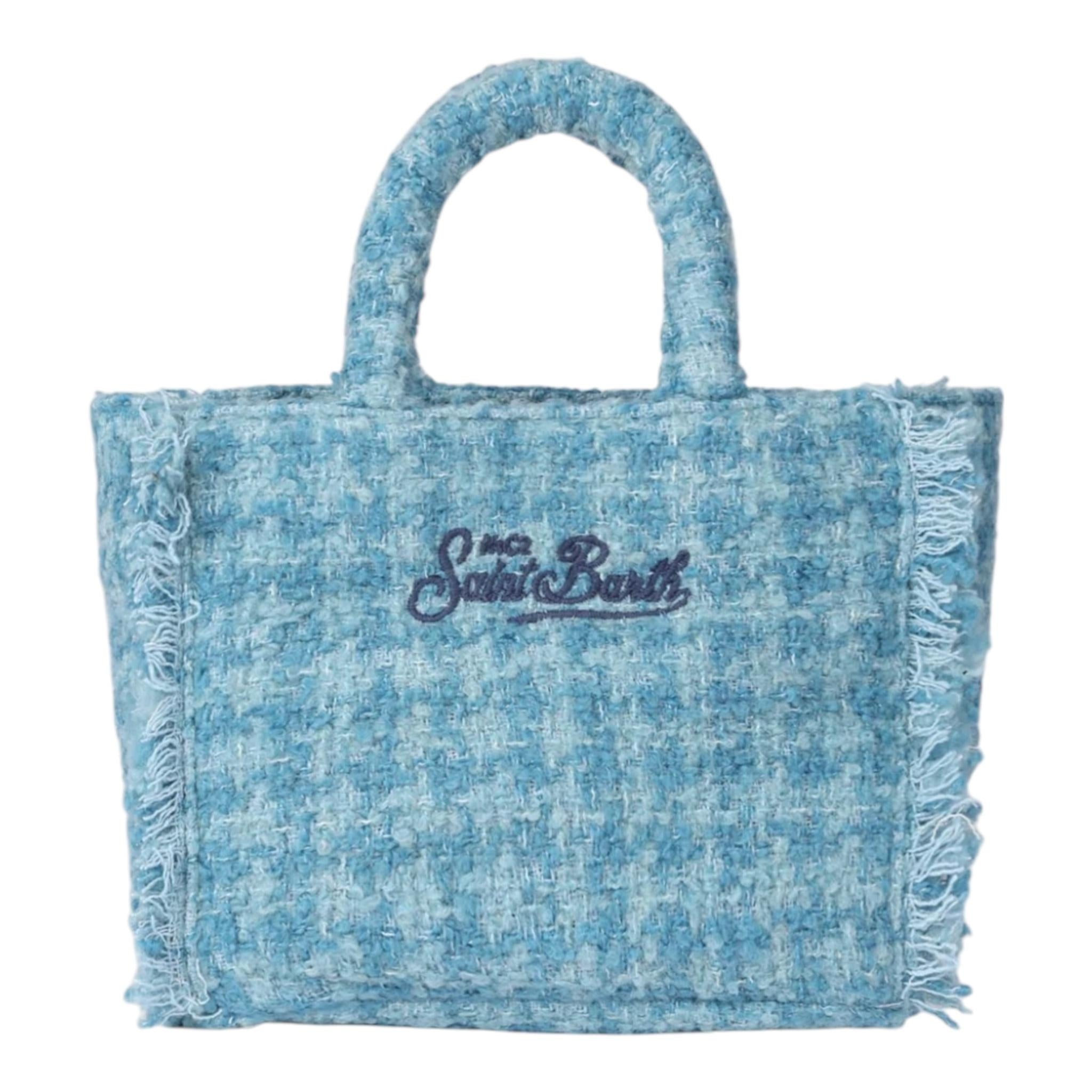 SAINT BARTH borsa tinta unita con stampa Azzurro per Bambina VAMI005 AZZURRO SAINT BARTH