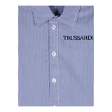 TRUSSARDI camicia manica lunga fantasia  a righe Bianco/azzuro per Bambino TIA24171CA BIANCO/AZZURRO TRUSSARDI