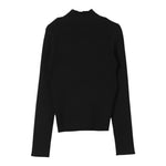 TWINSET maglia mezzo collo tinta unita a costine Nero per Bambina 242GJ3190 NERO TWINSET