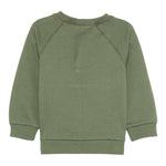 ETRO felpa chiusa girocollo tinta unita con logo Verde per Bambino GV4P10 VERDE ETRO