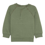 ETRO felpa chiusa girocollo tinta unita con logo Verde per Bambino GV4P10 VERDE ETRO