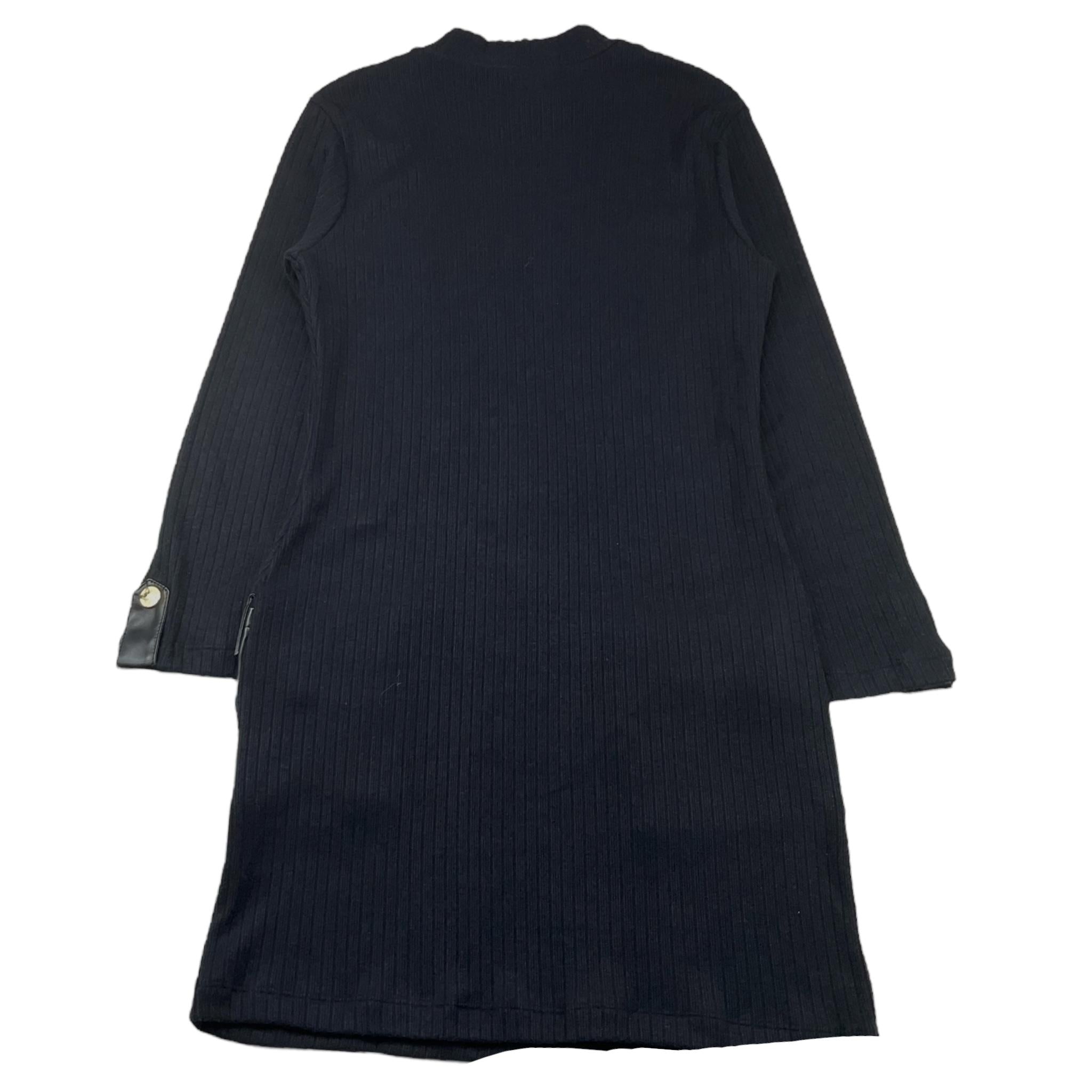 NAIDA abito manica lunga tinta unita con tasche Nero per Bambina NAAB269 NERO NAIDA