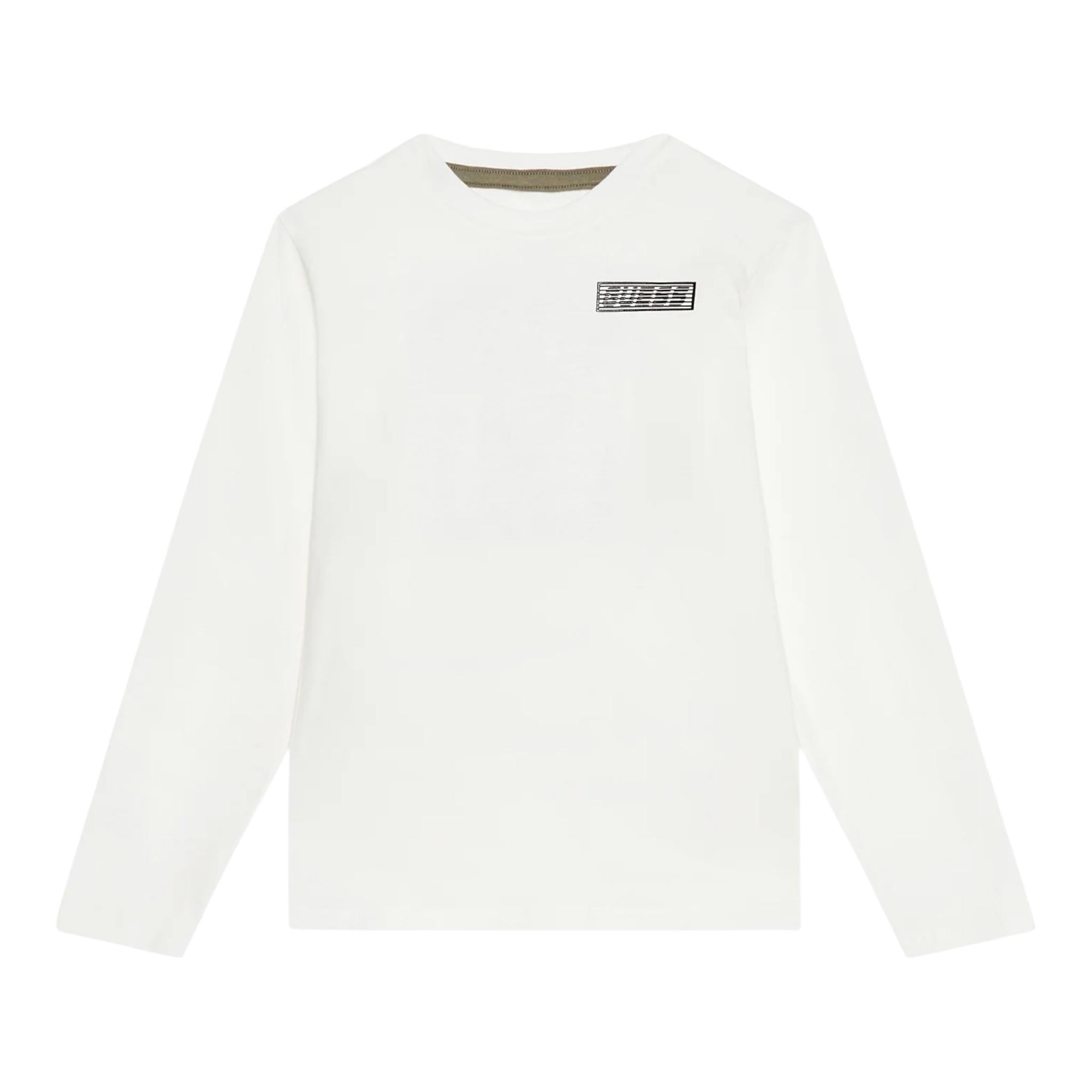 GUESS shirt girocollo tinta unita con stampa Bianco per Bambino 3BI34I3Z13 BIANCO GUESS