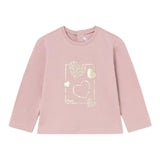 MAYORAL shirt girocollo tinta unita con stampa Rosa per Neonata 116 ROSA MAYORAL