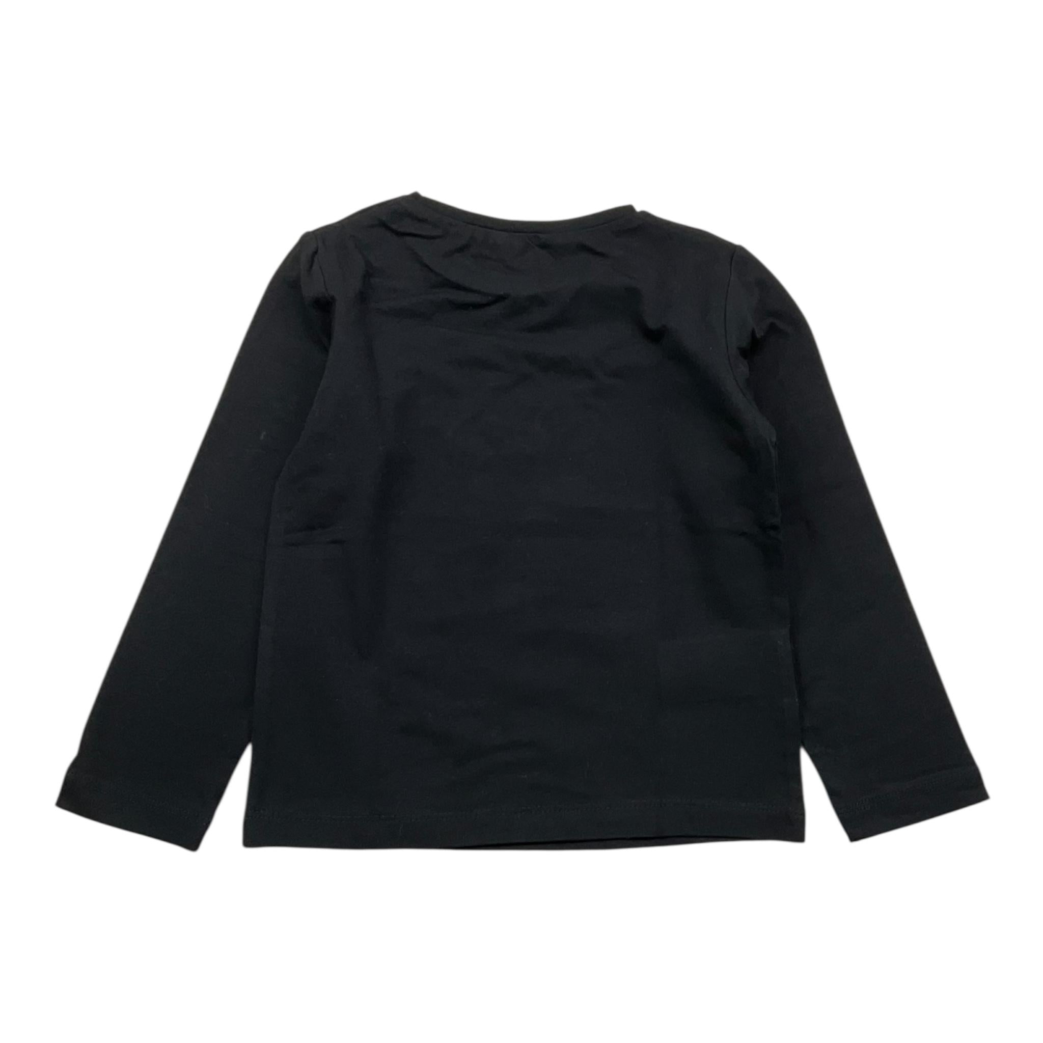 MAYORAL shirt gircollo tinta unita con stampa Nero per Bambina 178 NERO MAYORAL