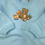 MOSCHINO set tutine bicolore  Bianco/azzurro per Neonato MUY08E BIANCO/AZZURRO MOSCHINO