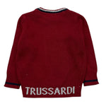 TRUSSARDI maglia girocollo tinta unita cn stampa in contrasto Rosso per Bambina TIA25050MA ROSSO TRUSSARDI