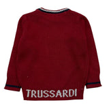 TRUSSARDI maglia girocollo tinta unita cn stampa in contrasto Rosso per Bambina TIA25050MA ROSSO TRUSSARDI