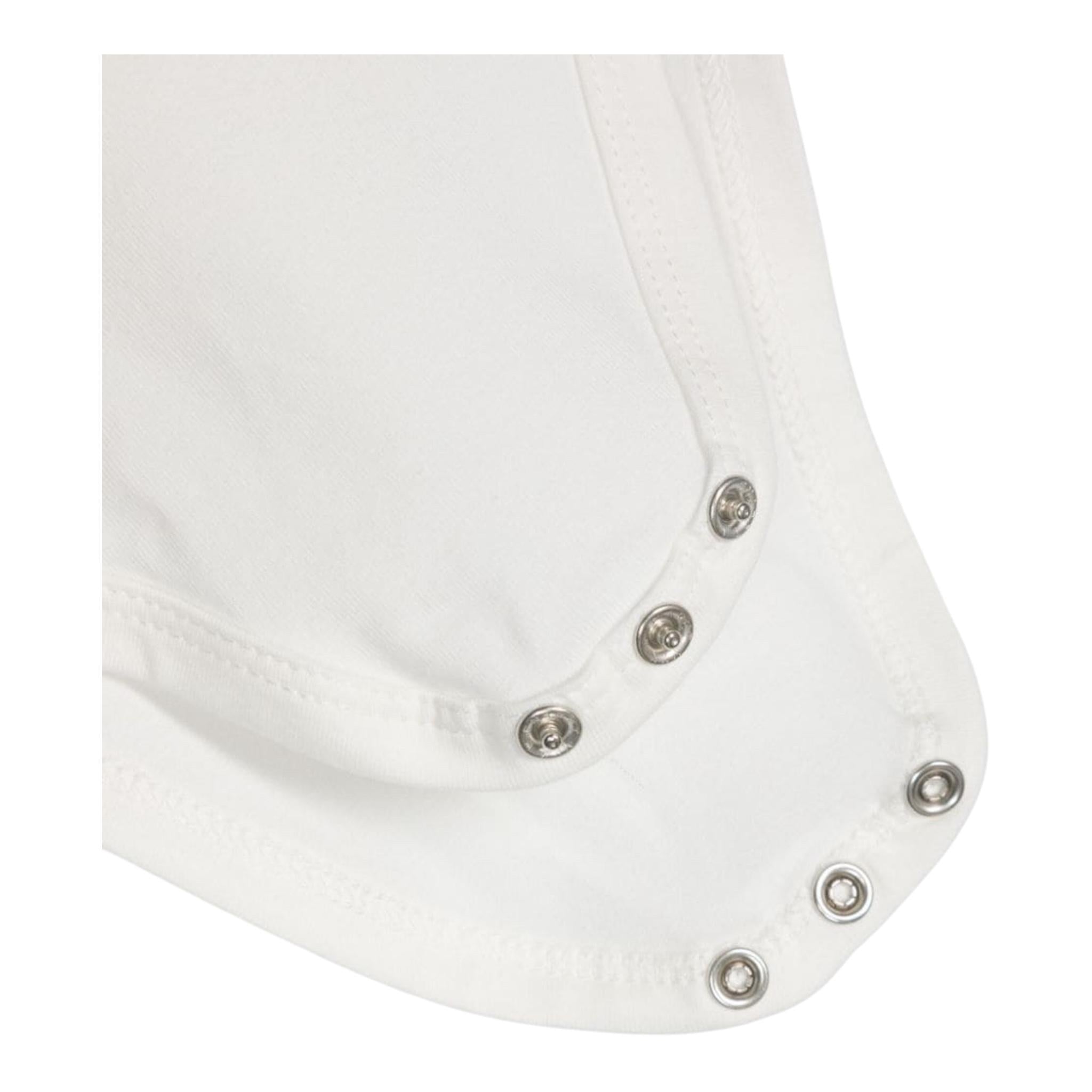 MONNALISA body tinta unita con ricami e colletto Bianco per Neonata 37D300 BIANCO MONNALISA