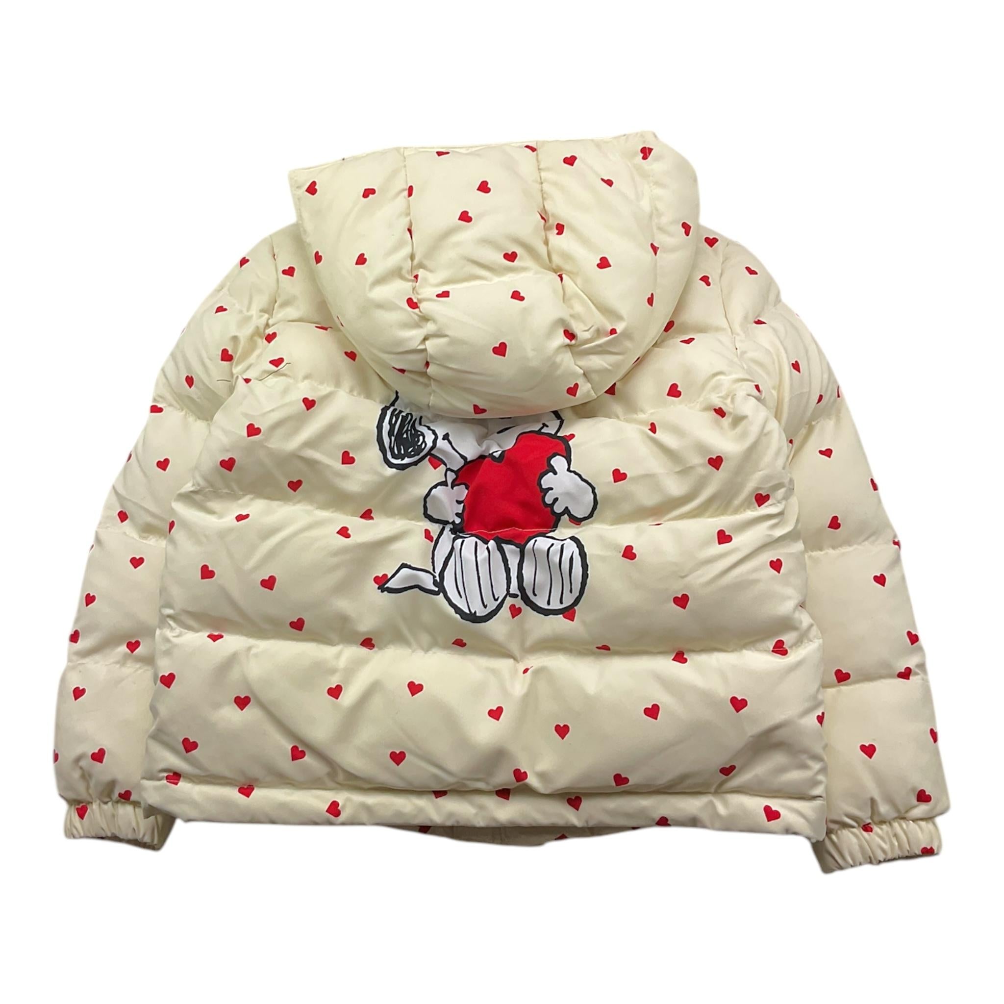 SAINT BARTH giubbino tinta unita con cappuccio e stampa cuori Panna per Bambina GEN0001 PANNA SAINT BARTH