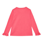 GUESS shirt girocollo tinta unita con stampa in contrasto  Rosa per Neonata K4BI11J1314X ROSA GUESS