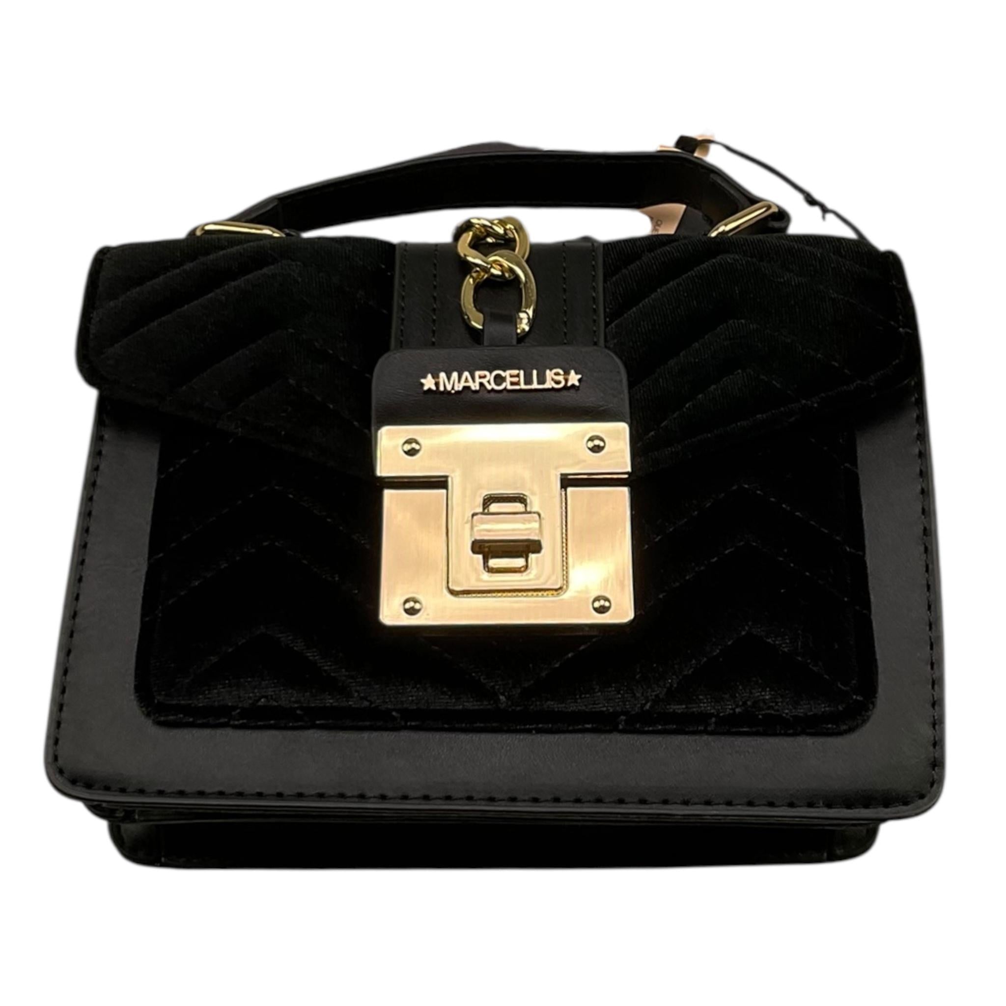 MARC ELLIS borsa tinta unita con chiusura in contrasto Nero per Bambina JMAC00936 NERO MARC ELLIS
