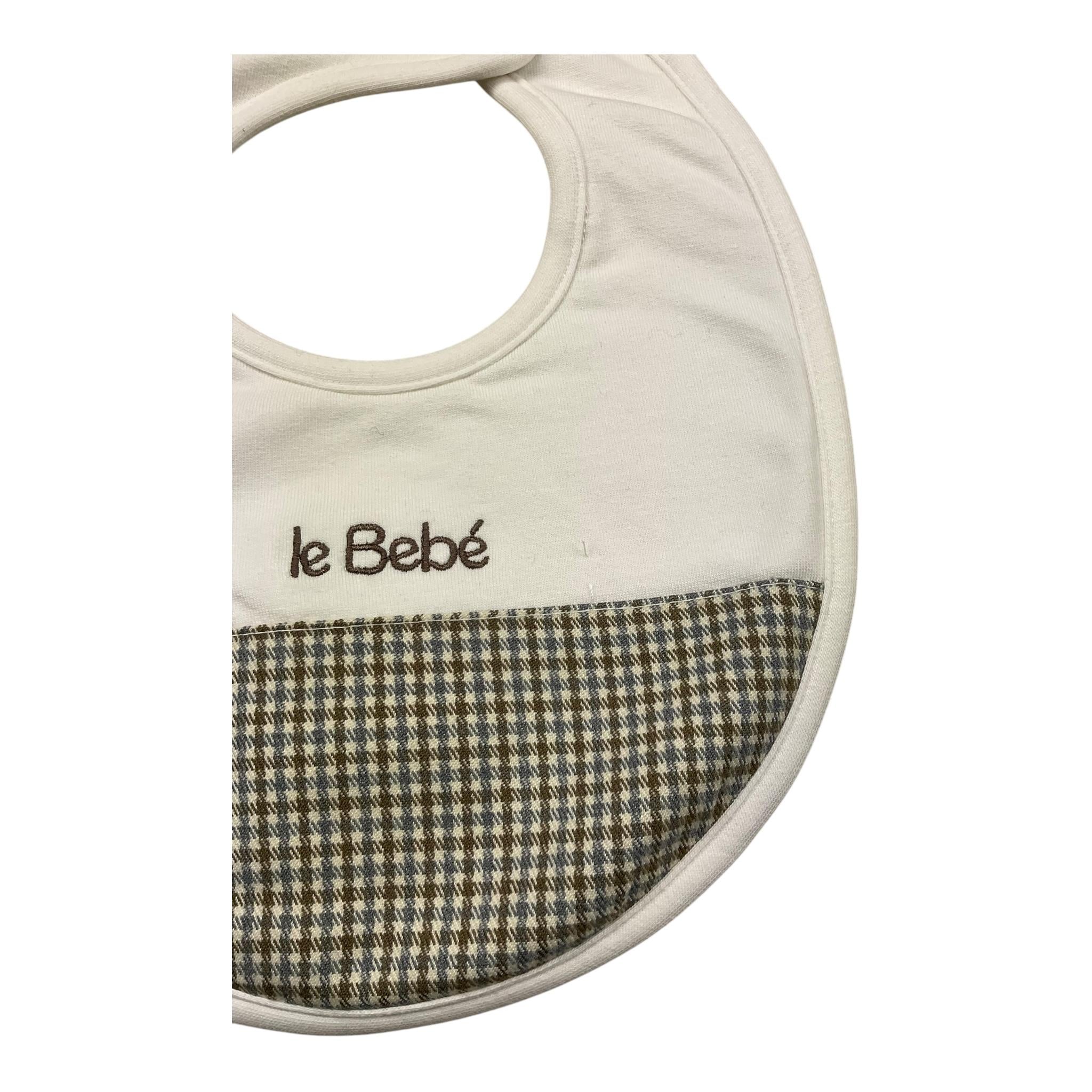LE BEBE' bavetta tinta unita stampa fantasia Panna per Neonato LBB4675 PANNA LE BEBE'