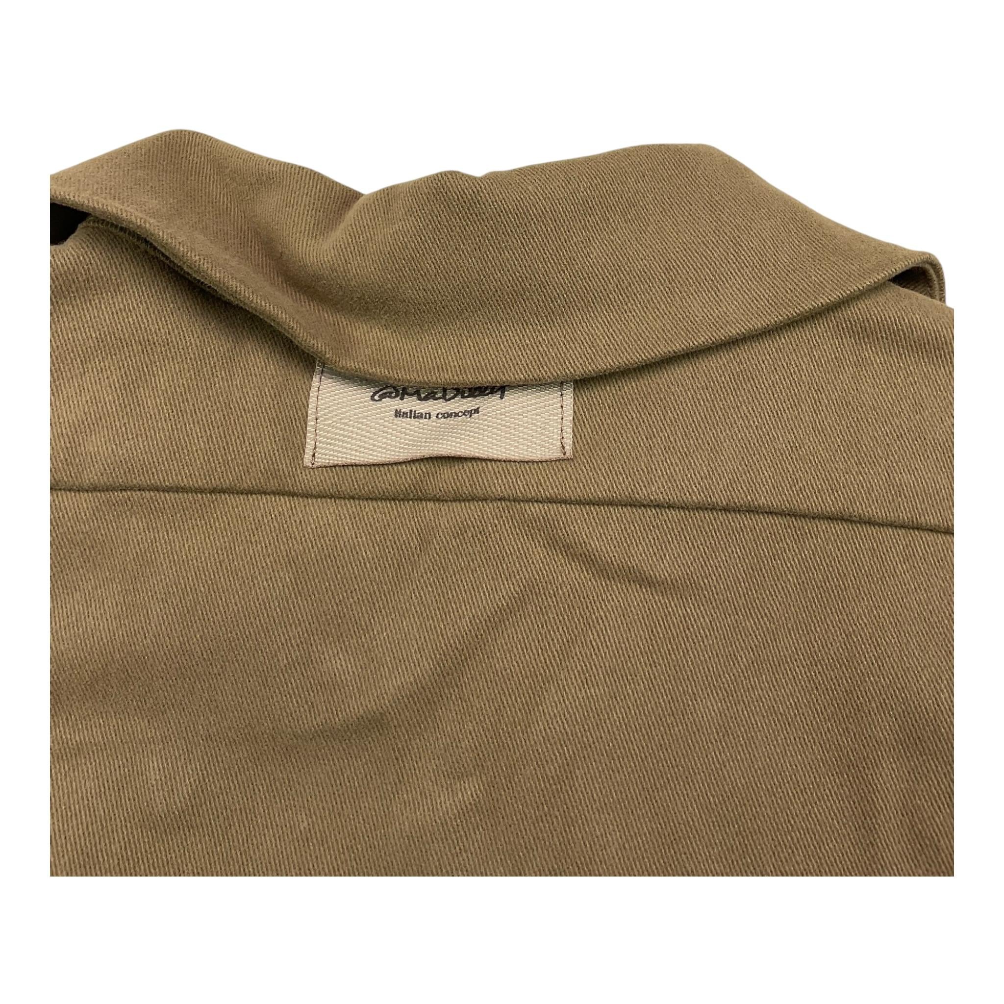 @MADILLY camicia manica lunga tinta unita Verde per Bambino 01941 VERDE @MADILLY