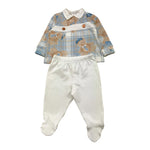 LE BEBE' completo 2pz shirt-ghettina Azzurro per Neonato LBB3723 AZZURRO LE BEBE'