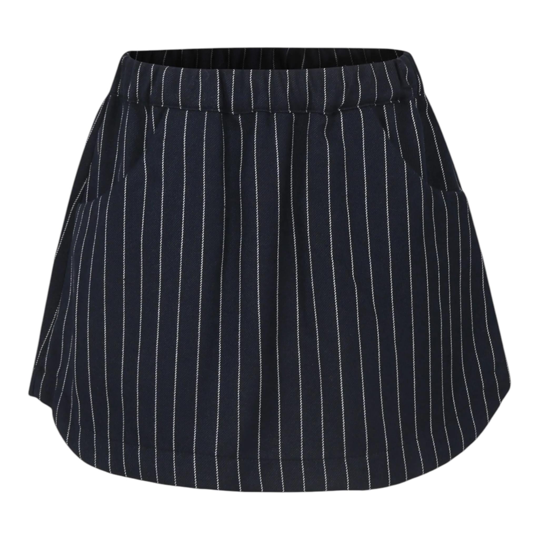 DOU DOU gonna tinta unita con elastico in vita Blu per Bambina DV7A01 BLU DOU DOU