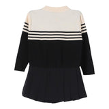 ELISABETTA FRANCHI abito in maglia bicolore girocollo Nero/panna per Bambina EFAB567 NERO/PANNA ELISABETTA FRANCHI