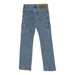 CALVIN KLEIN jeans tinta unita con tasconi Azzurro per Bambino IG0IG02698 AZZURRO CALVIN KLEIN