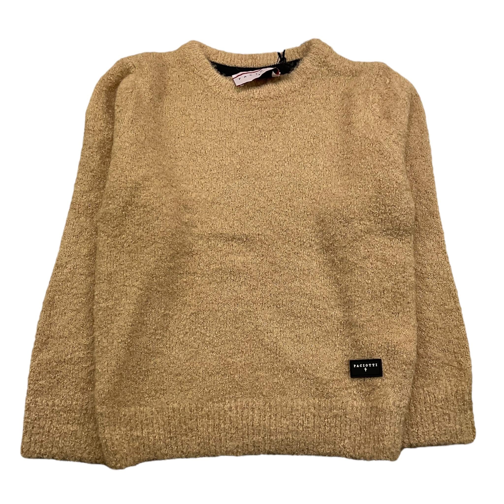 CESARE PACIOTTI maglia girocollo tinta unita Beige per Bambino MGP5357B BEIGE CESARE PACIOTTI
