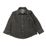 LE BEBE' camicia in denim tinta unita con bottoni Nero per Neonato LBB5201 NERO LE BEBE'