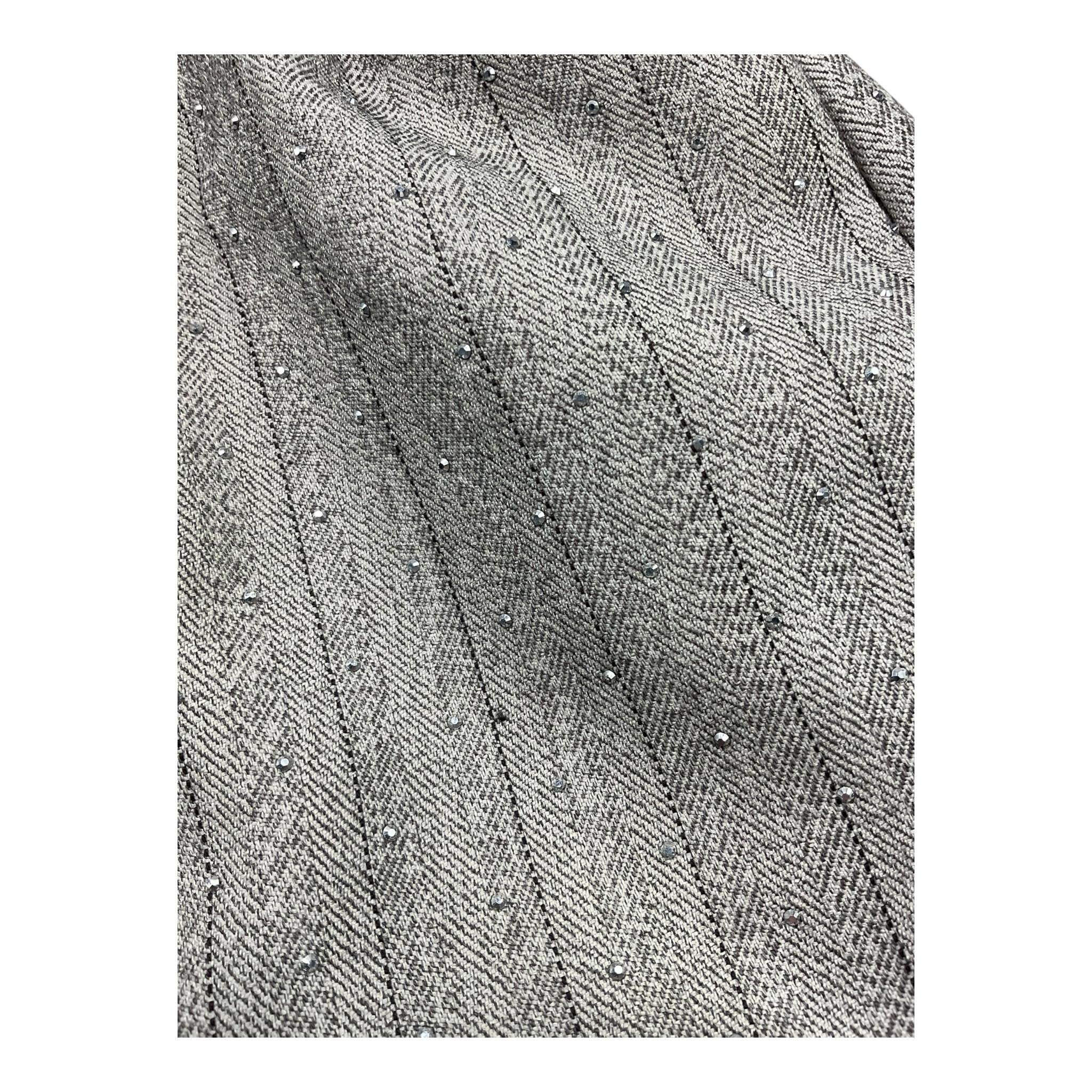 VICOLO short tinta unita con brillantini Grigio per Bambina 3142S00073X GRIGIO VICOLO