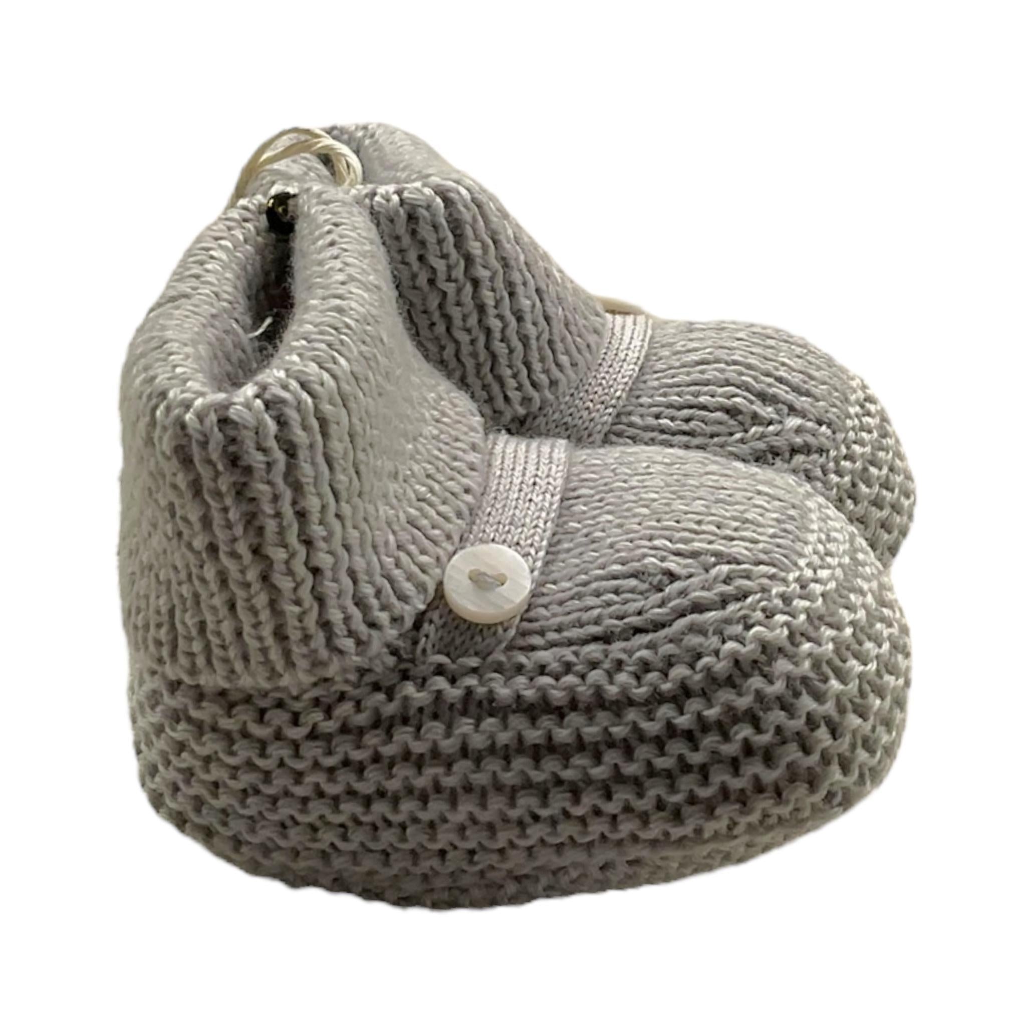 LITTLE BEAR babbucce tinta unita Grigio per Neonata 7141 GRIGIO LITTLE BEAR