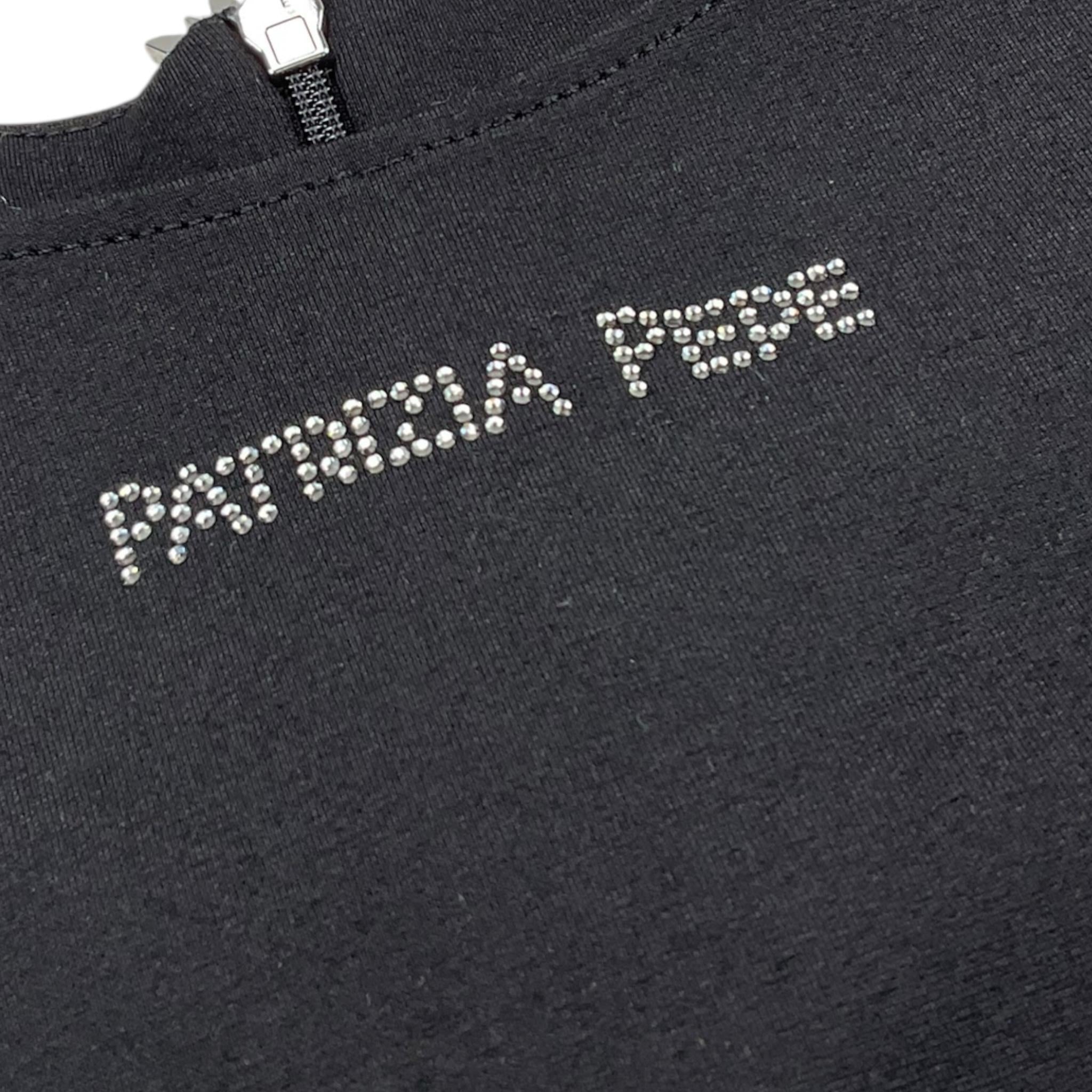 PATRIZIA PEPE abito manica lunga tinta unita con frange Nero per Bambina 7A0515XX NERO PATRIZIA PEPE